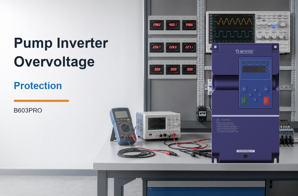 Pump inverter overvoltage protection troubleshooting for water pump and HVAC pump systems