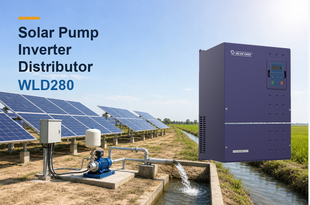 solar pump inverter distributor sales guide using BEDFORD WLD280 for irrigation and off-grid water supply