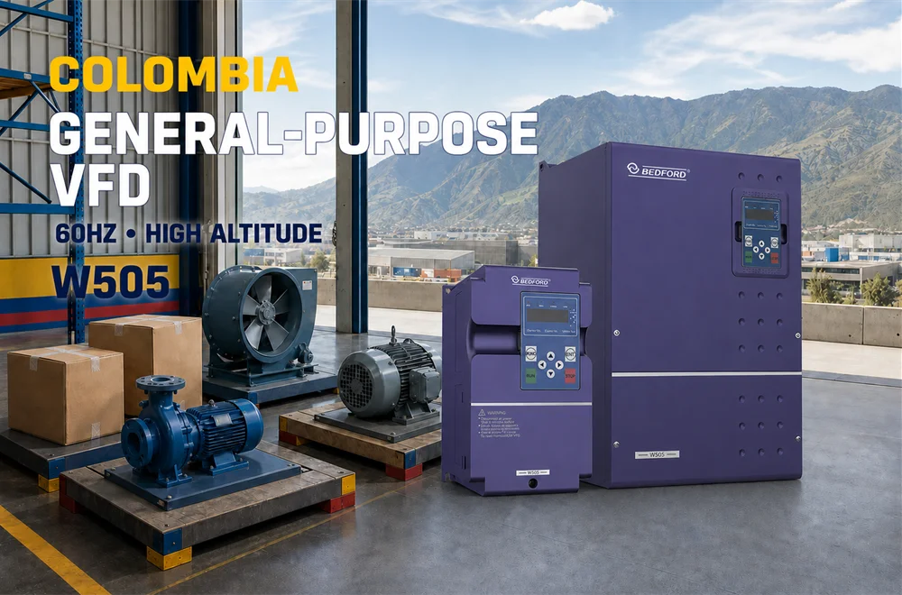 Colombia general-purpose VFD stocking plan with BEDFORD W505