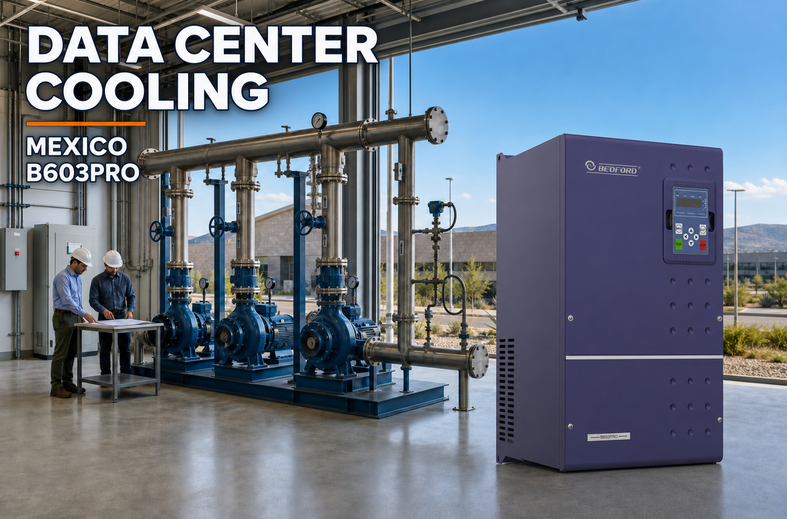 Mexico data center cooling water VFD design review with B603PRO