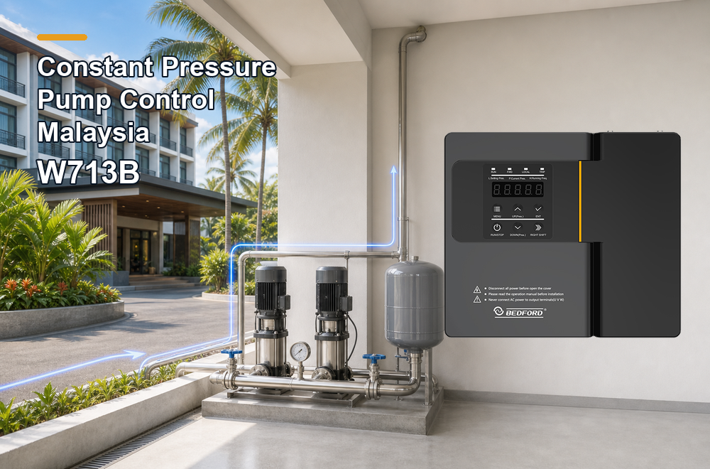 constant pressure pump control Malaysia for small hotel water supply using BEDFORD W713B