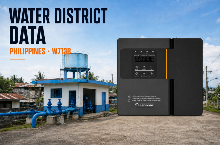 Philippines water district pump VFD market data analysis with W713B