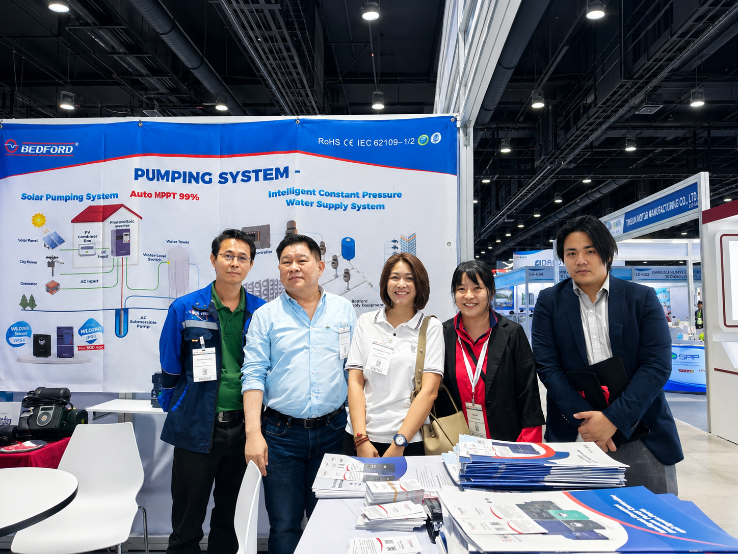 BEDFORD team and customers at THAI WATER EXPO 2026 in Bangkok Thailand