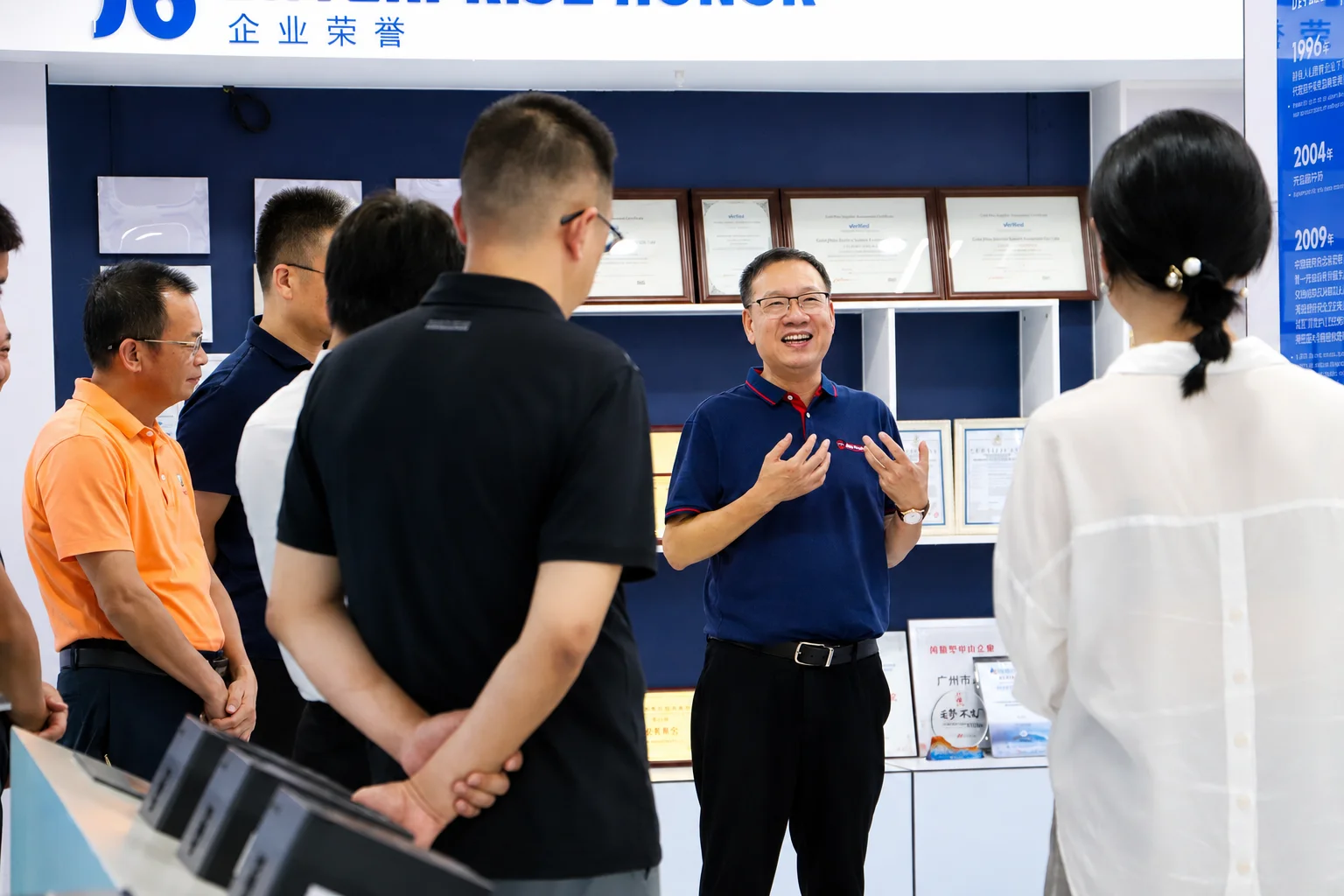 Interacting in the exhibition hall