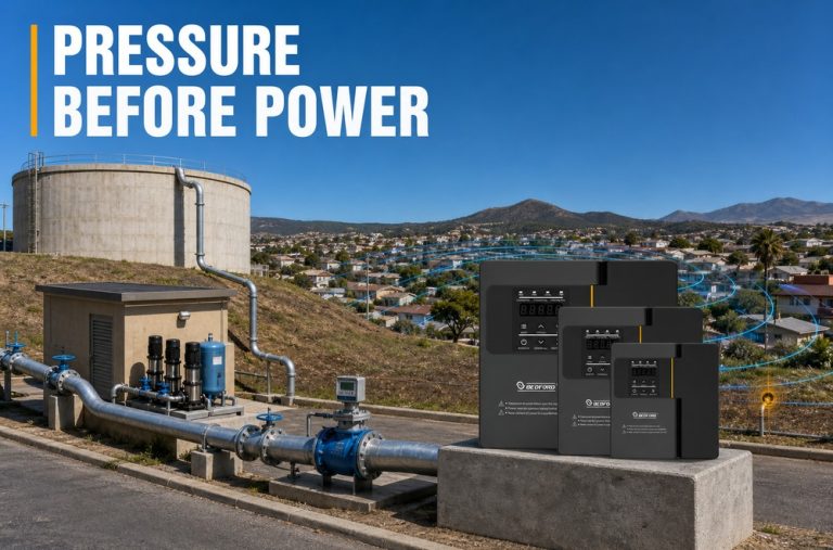 South Africa municipal water pump VFD market analysis with BEDFORD W713B