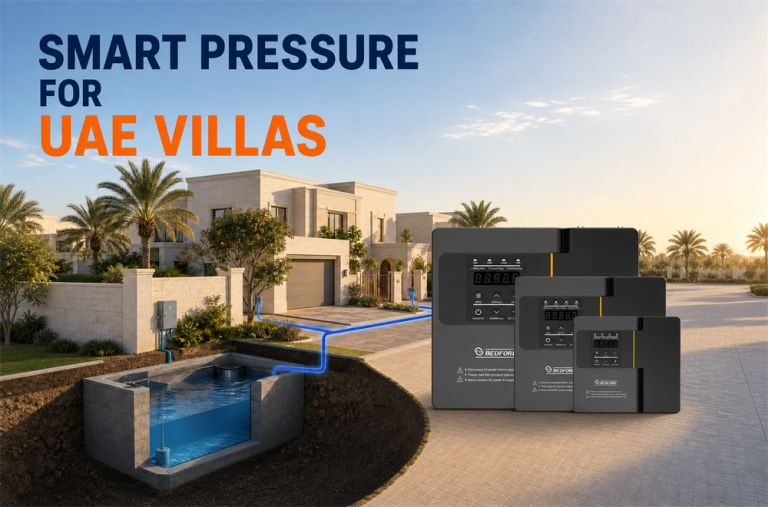 UAE villa compound booster pump VFD system with W713B