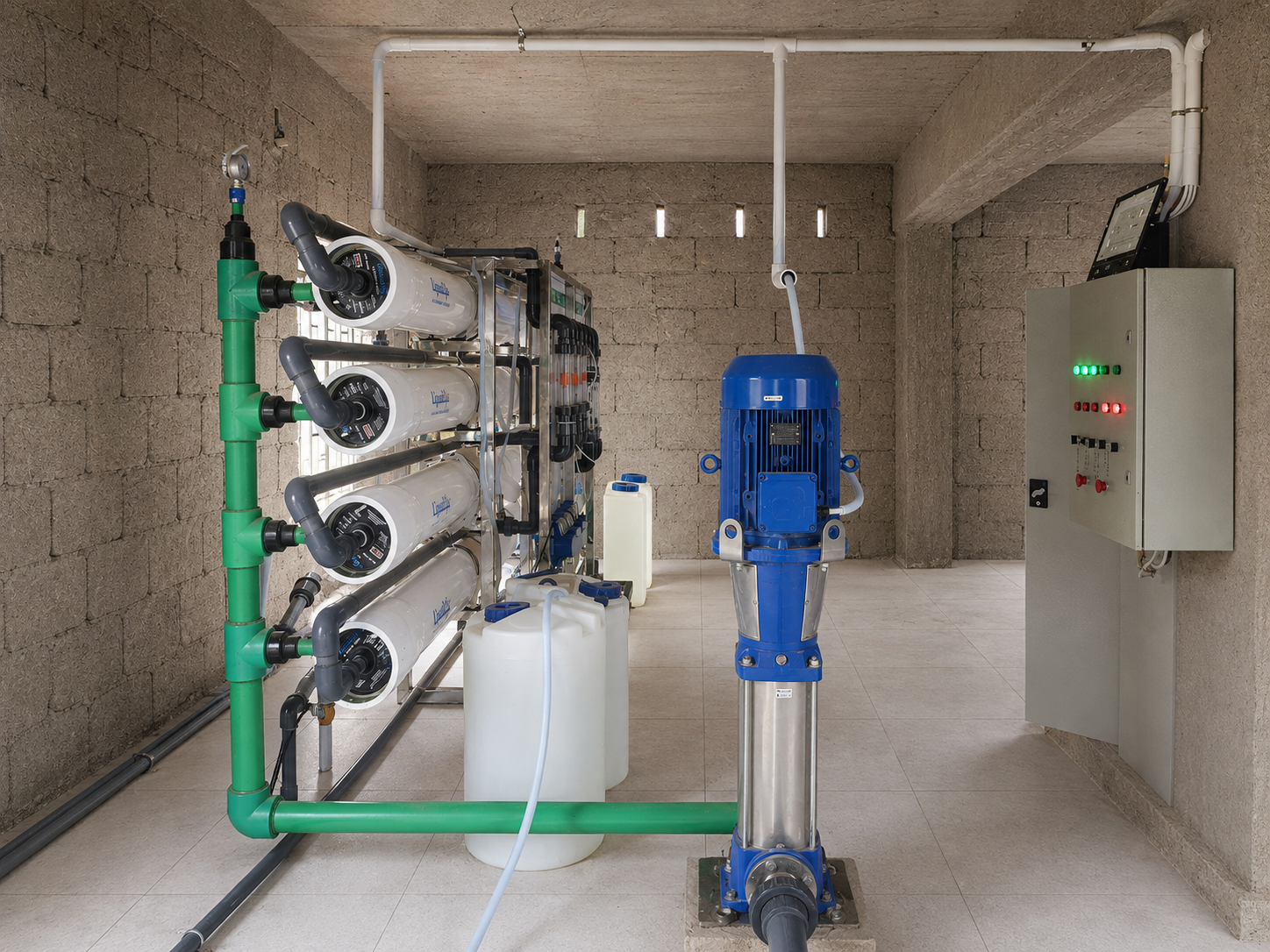 Membrane modules and high-pressure pumps