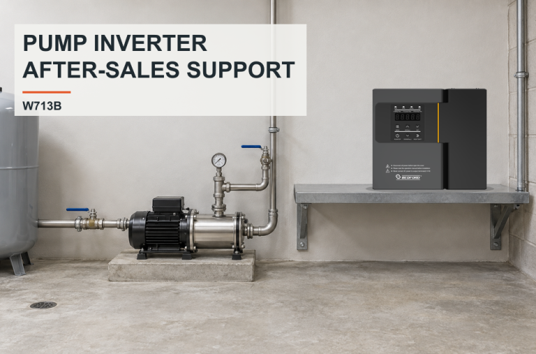 Water pump inverter after-sales support with BEDFORD W713B and a distributor fault report