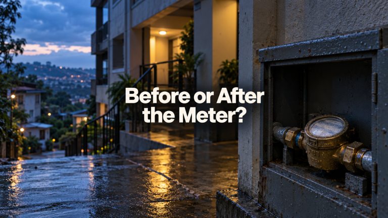 Antipolo apartment building where residents compare water supply inside and outside the property